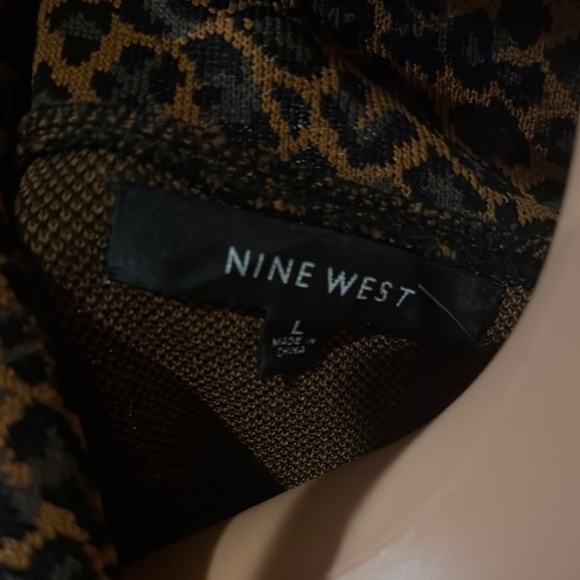 Nine West Brown and Black Leopard‎ Blazer - Picture 5 of 6